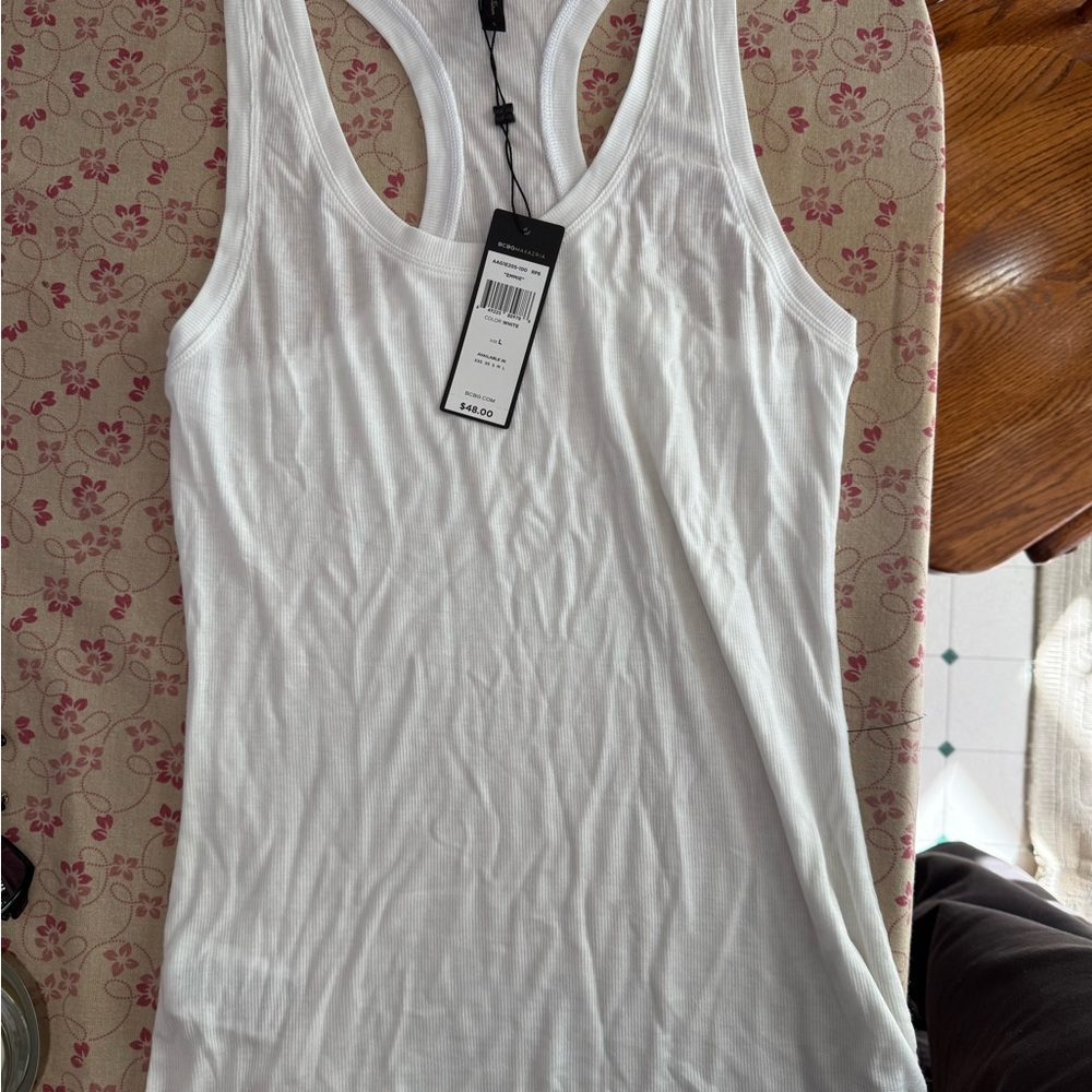 BCBGMaxAzria White Tank Top